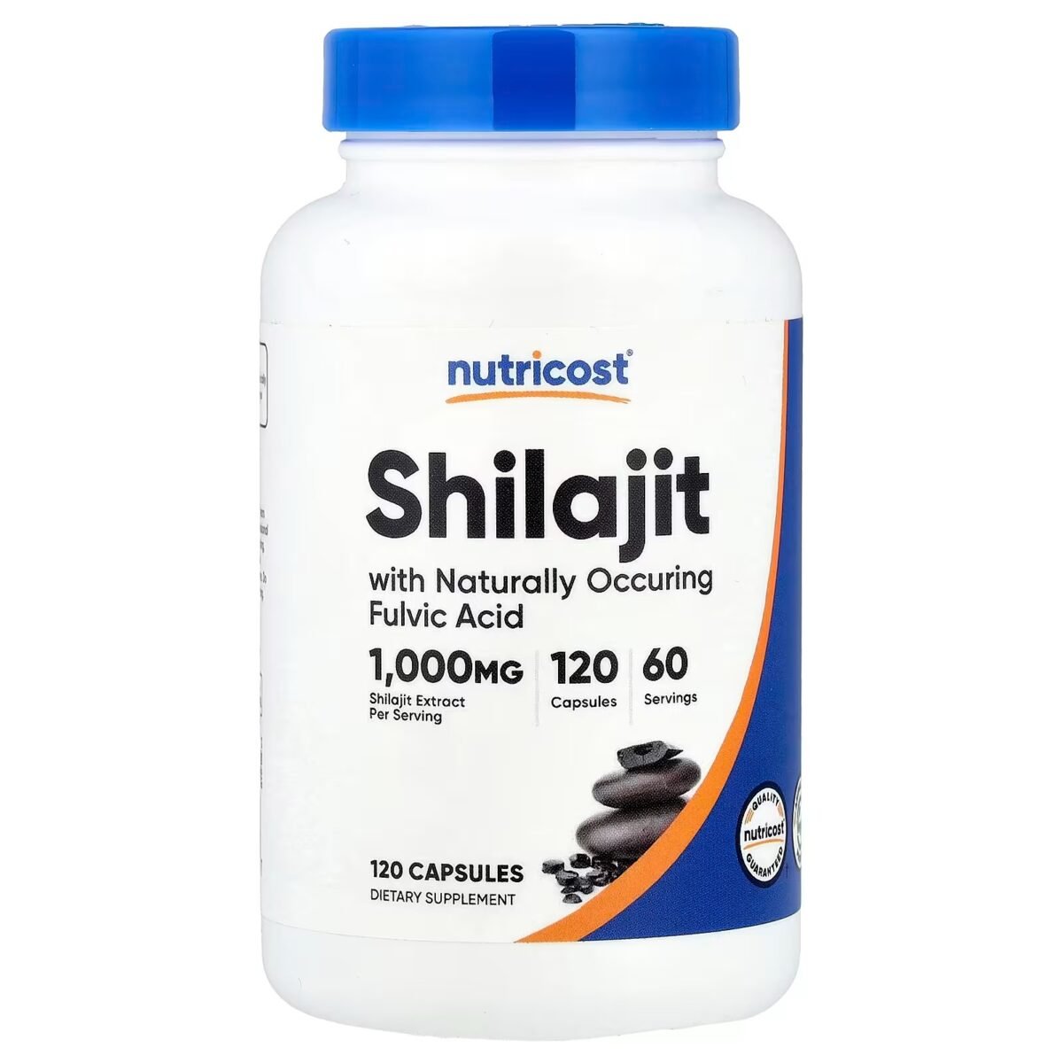 Nutricost Shilajit Capsules (1,000 mg Shilajit Per Serving), 120 Capsules - Image 1