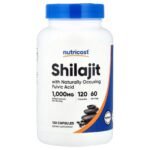 Nutricost Shilajit Capsules (1,000 mg Shilajit Per Serving), 120 Capsules