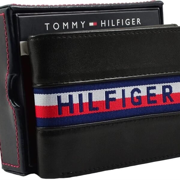 Tommy Hilfiger Men’s Leather Wallet – Black