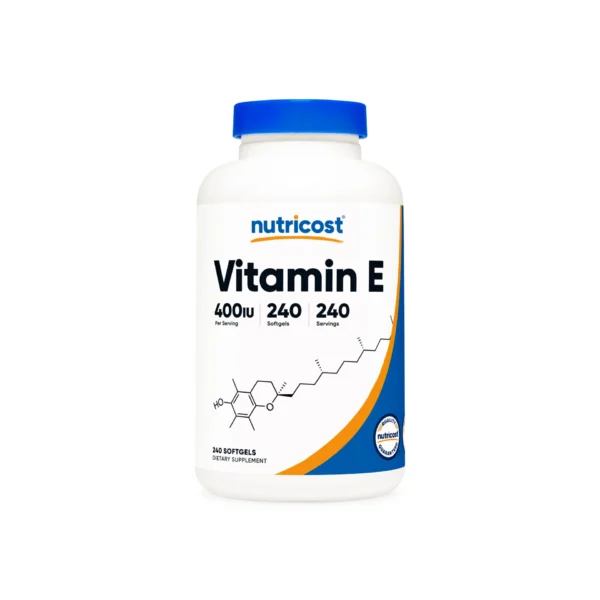 Nutricost Vitamin E 400 IU, 240 Softgel Capsules