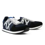 Armani Exchange Logo Lace-Up Sneakers -NavyBlack - Image 3