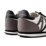 Armani Exchange Logo Lace-Up Sneakers -whiteGray - Image 3