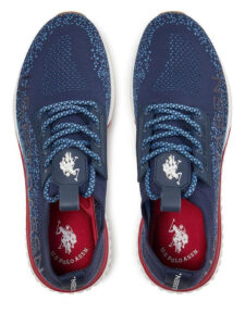 US Polo Men’s Casual Sneakers – Blue - Image 3