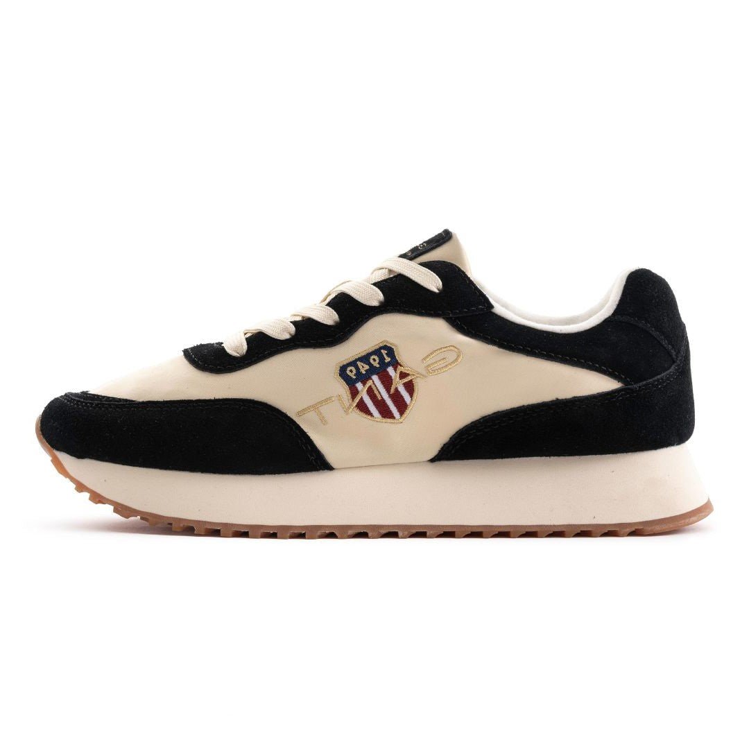 gant-bevinda-retro-sneakers-begblk-beige-black-38-shoes-jlood-395 GANT Retro Bevinda Unisex Sneakers – Beige/Black - Image 1