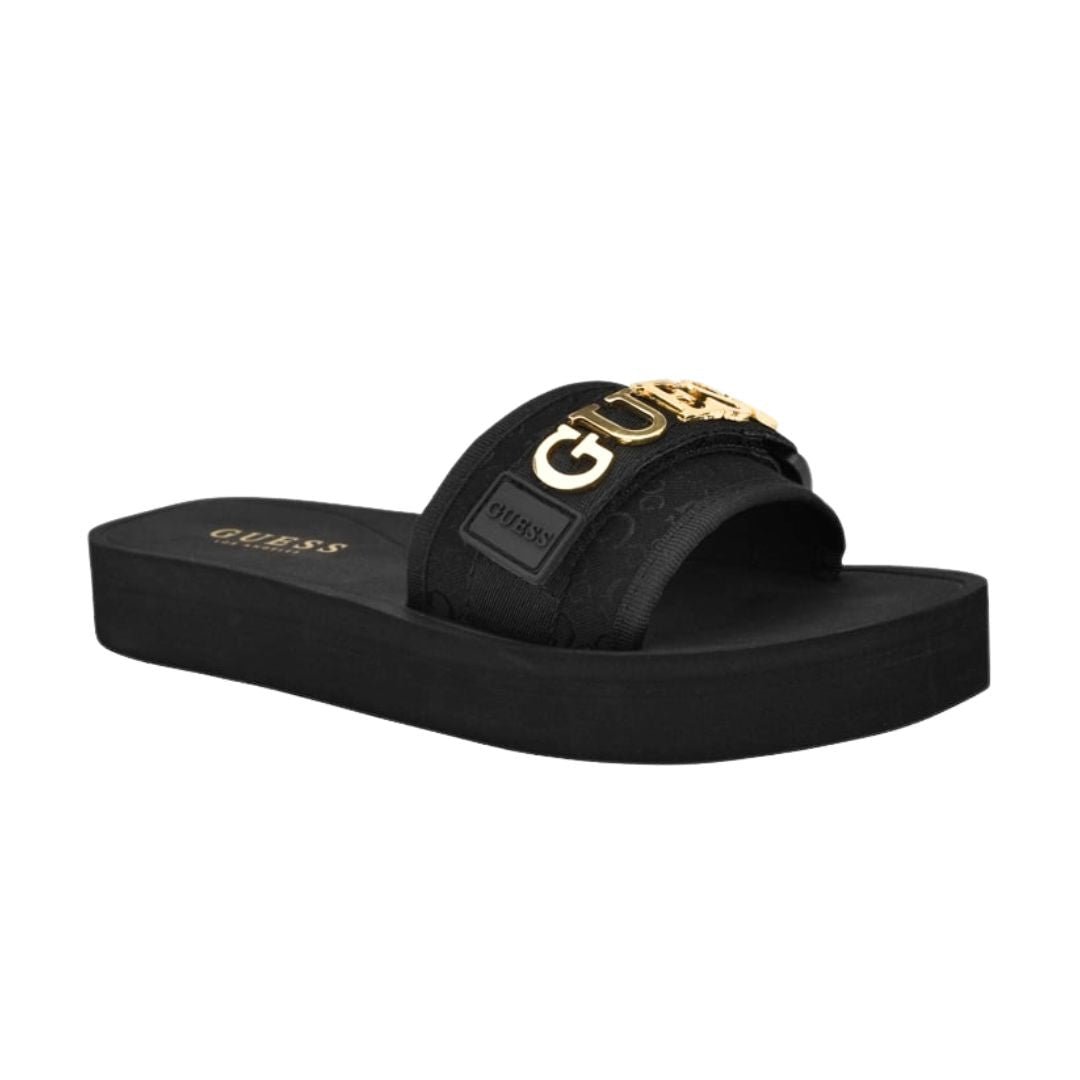 guess-peers-logo-slide-sandals-blk-black-37-shoes-jlood-103 GUESS Peers Logo Slide Sandals – Casual Comfort - Image 1