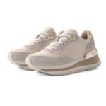 Penny Mesh Sneakers for Women – Beige Gold - Image 3