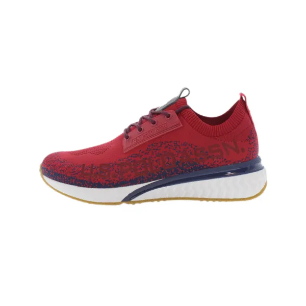 US Polo Felix001 Men’s Casual Sneakers – Dark Red
