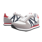 Armani Exchange Urban Lace-Up Sneakers – Unisex (Gray) - Image 3