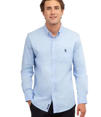 US Polo Stretch Poplin Shirt
