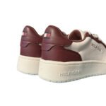 Tommy Hilfiger Tizzi Sneakers – Women's White and Maroon - Image 3