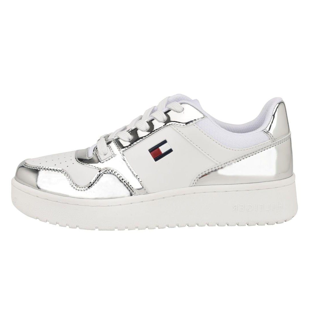 tommy-hilfiger-twigye-sneakers-women-whtslv-shoes-jlood-817 TH Twigye Women’s Sneakers – White/Silver - Image 1