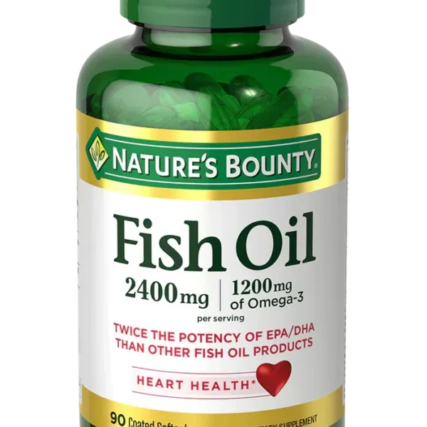 Nature's Bounty Fish Oil Share 2,400 mg per serving, 90 Softgels
