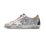 Golden Goose Women's Super-Star 'Silver and White Glitter' Sneakers