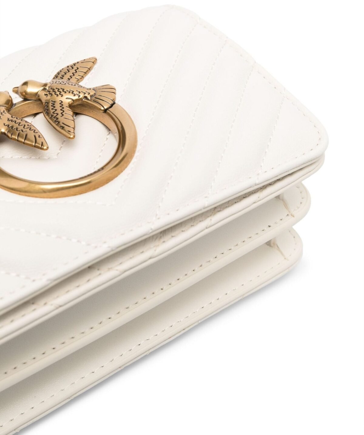 PINKO Mini Love Chevron Bag– WHITE - Image 3