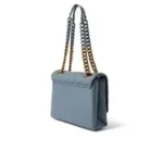 Kurt Geiger Kensington Large Shoulder Bag – Blue Leather - Image 4