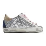 Golden Goose Women's Super-Star 'Silver and White Glitter' Sneakers - Image 5