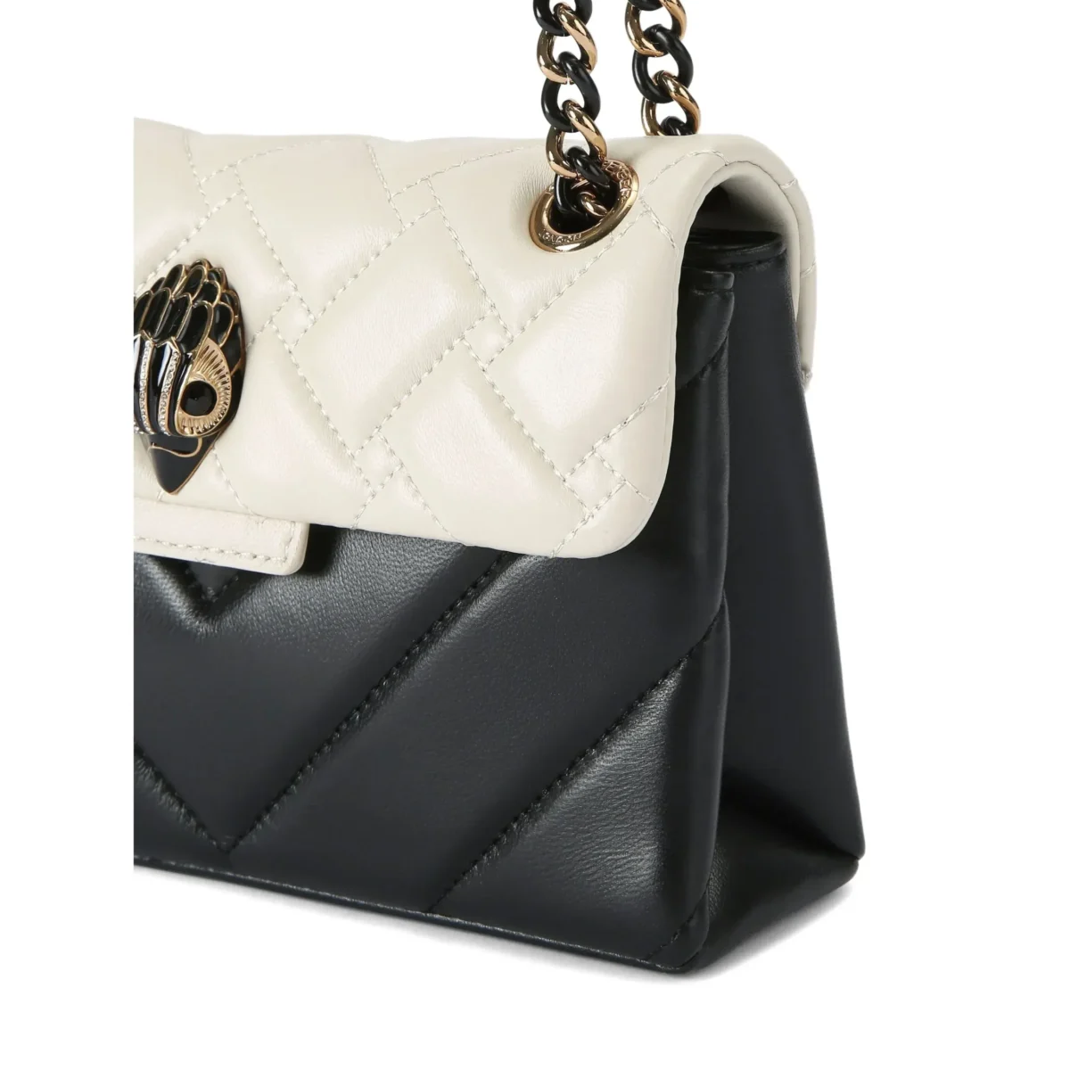 Kurt Geiger Kensington Union Jack Mini Bag – Black & White - Image 3