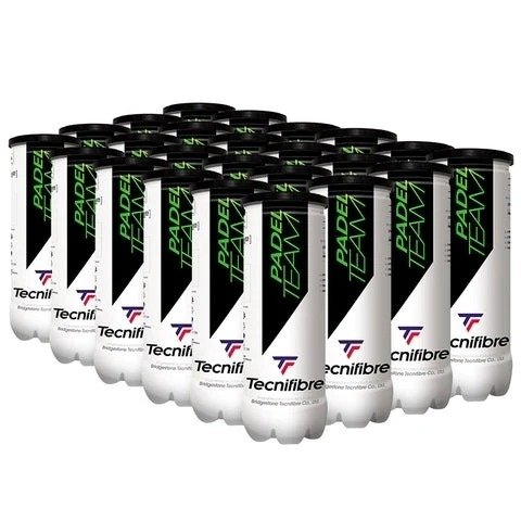 Tecnifibre Padel Team Balls – CTN 24 Tubes (3 Balls per Tube)