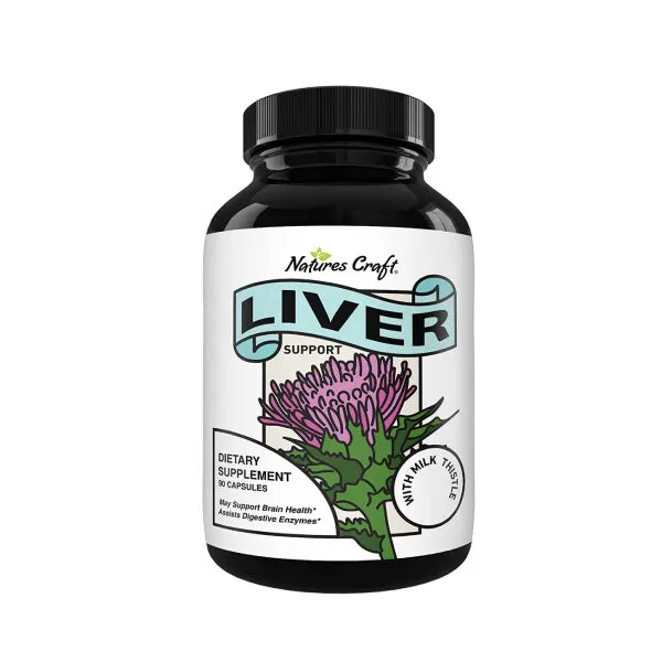 Herbal Liver Support Supplement with Milk Thistle EXP12-25 (Liver Cleanse Detox & Repair Formula)