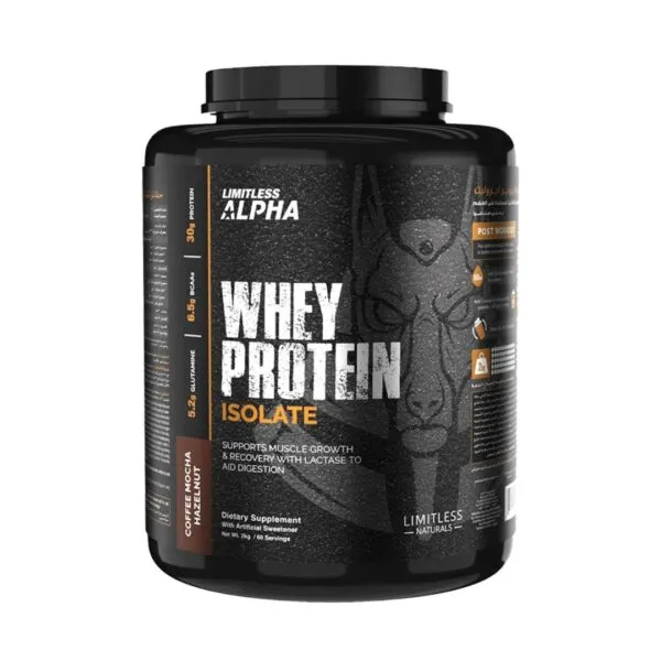 Limitless Alpha Whey Protein Isolate 60 Scoops – Mocca Hazelnuts (2Kg)