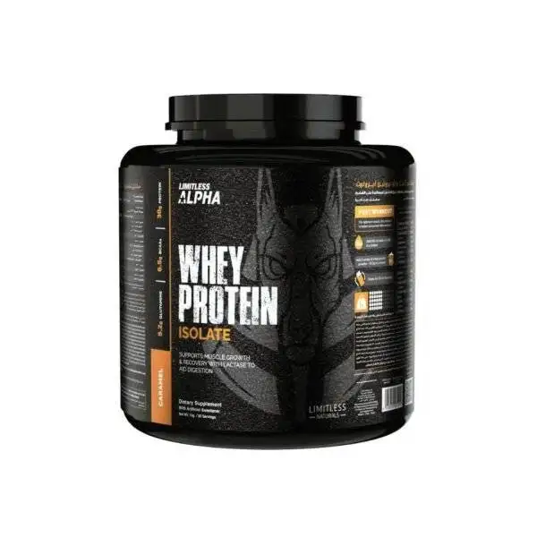 Limitless Alpha Whey Protein Isolate – Caramel (1KG / 30 Servings)