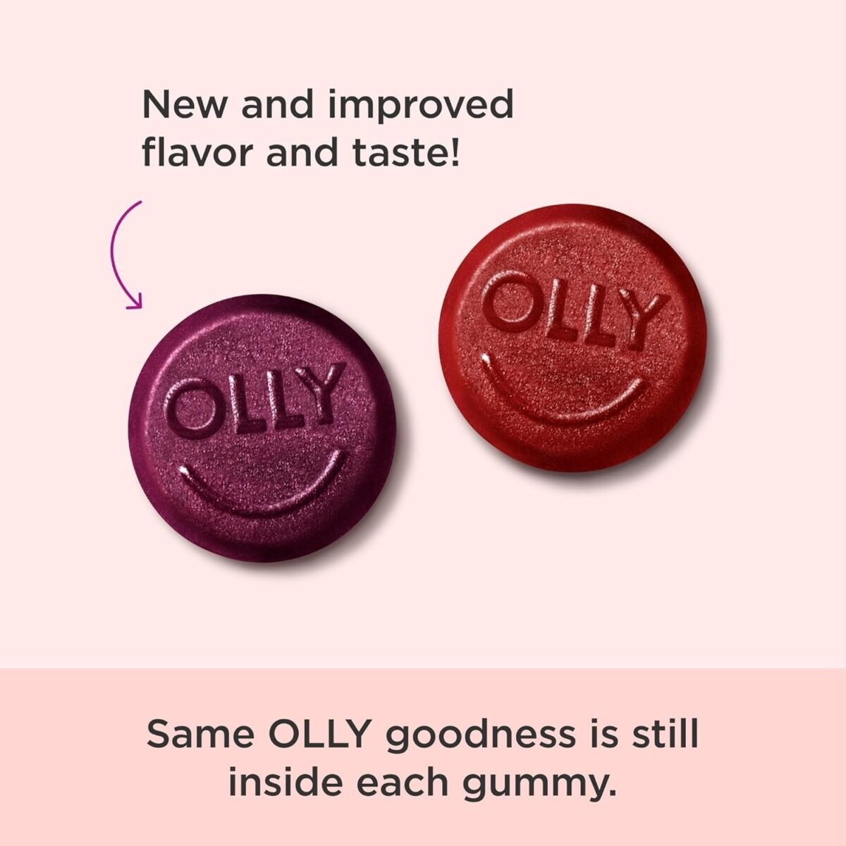 OLLY Women's Multivitamin Gummy, Vitamins A, D, C, E, Biotin, Folic Acid, Adult Chewable Vitamin, Berry Flavor with other natural ﬂavor, 45 Day Supply - Image 12