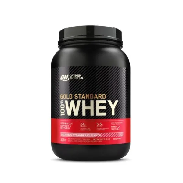 Optimum Nutrition 100% Whey Gold Standard – Strawberry – 907g
