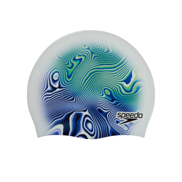 Speedo TropiPrint Silicone Swim Cap – Multicolor