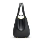 Marc Jacobs Turnlock Crossbody Tote – Black Nappa Leather - Image 3