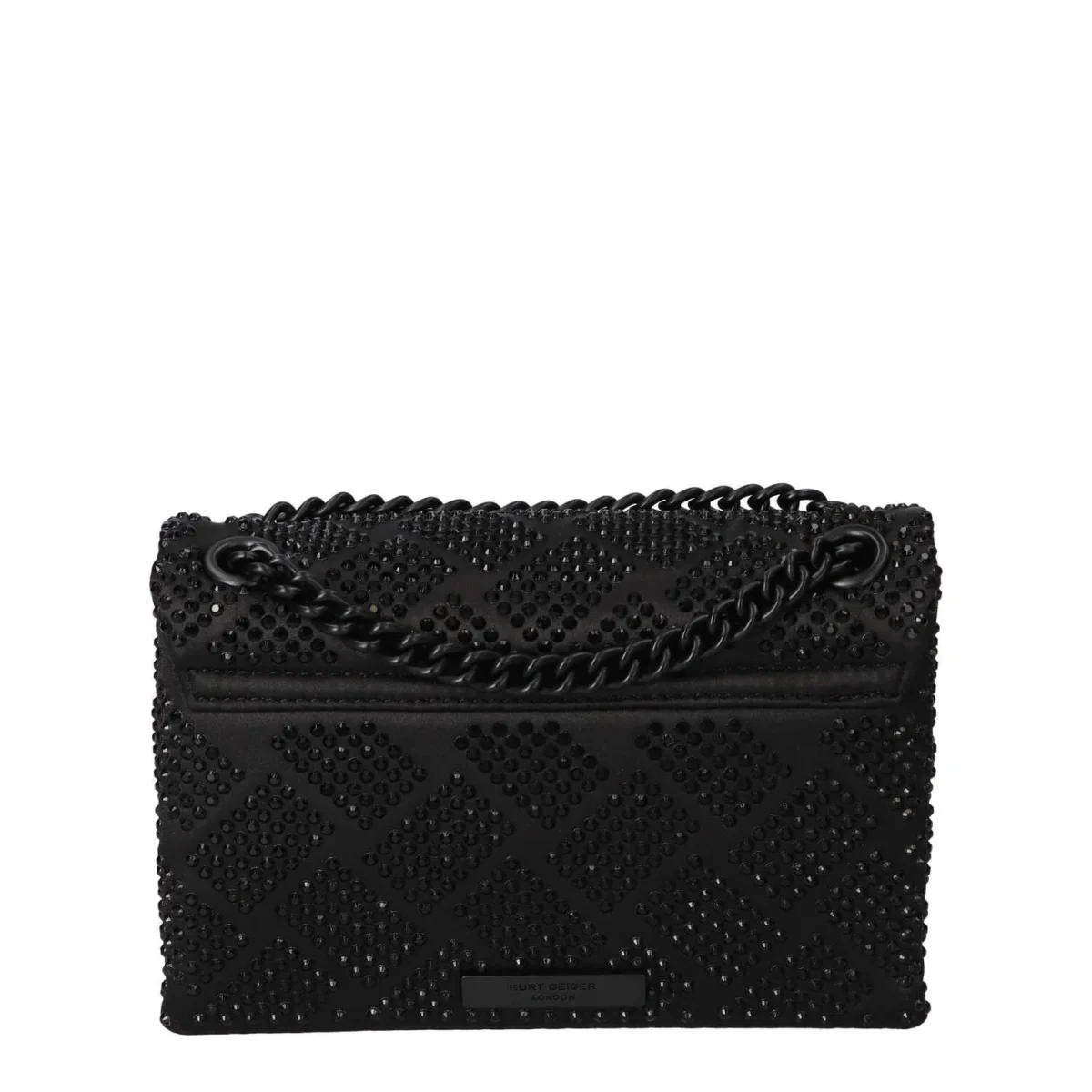 Kurt Geiger Kensington Glossy Union Jack Bag – Black Edition - Image 3