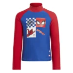 adidas x Marvel Spider-Man Kids' Long Sleeve Rashguard – Blue