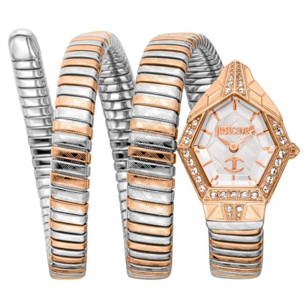 Just Cavalli JC1L304M0075 – Two-Tone Women's Watch in Rose Gold & Silver