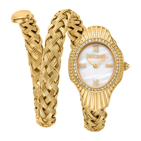 Just Cavalli JC1L305M0025 – Women's Yellow Gold & MOP Watch