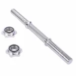 LIVEUP 14" Threaded Bar with Two Star Collars (35 cm) - Image 2
