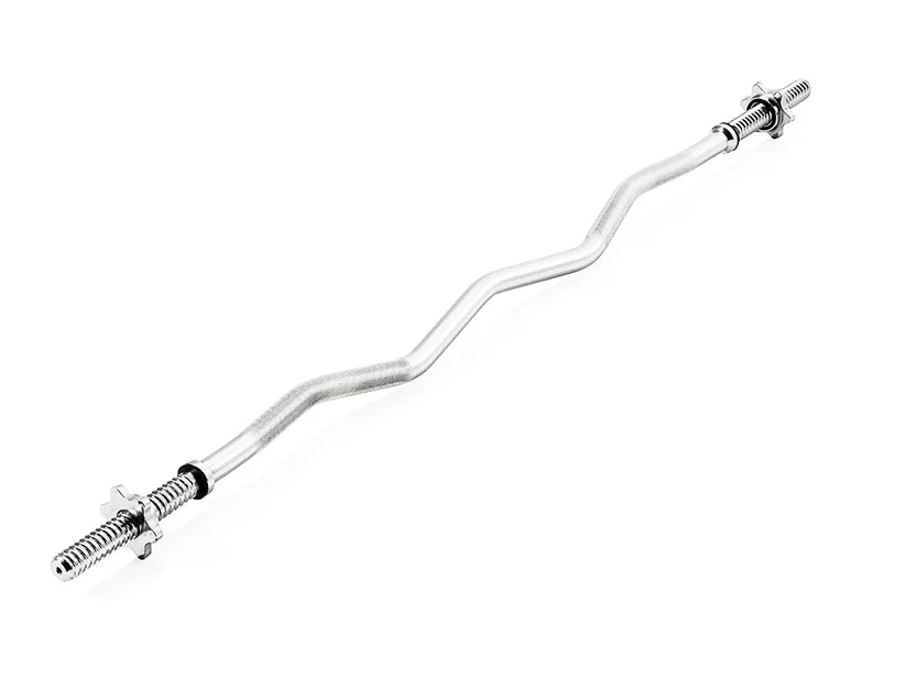LIVEUP 1.2m Threaded Curly Bar (25mm Diameter)