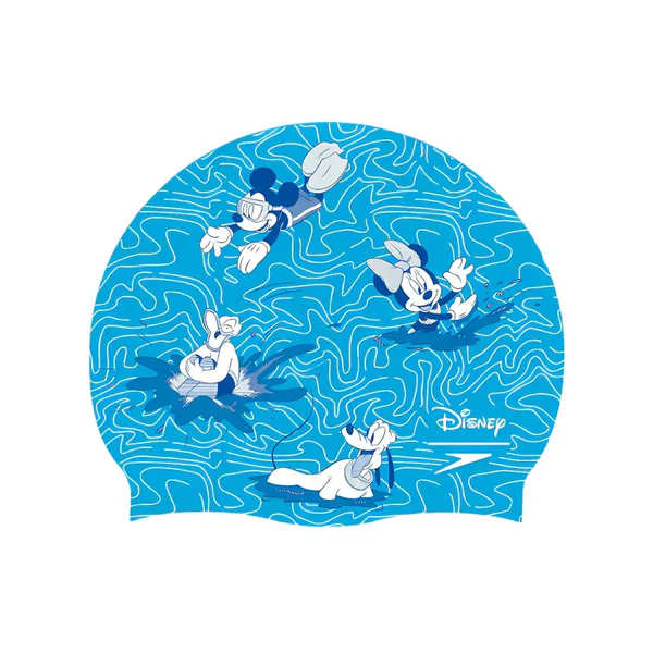 Speedo Mickey Splash Cap – Disney Kids Edition (Blue/White)