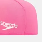 Speedo FlexFit Kids Swim Cap – Pink / Black - Image 3