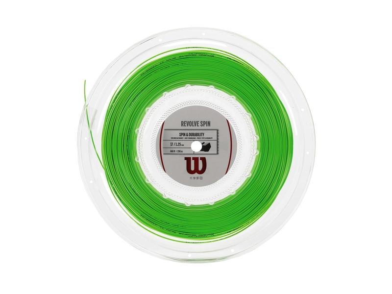 WRZ907500 Wilson Revolve Spin 17 Tennis String Reel – Green (Co-Polyester) - Image 1