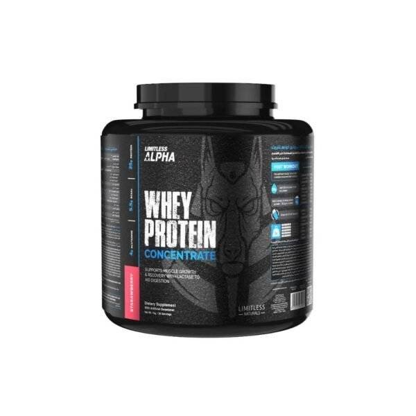 Limitless Alpha Whey Protein Concentrate - Strawberry (30 Servings)