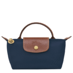 Longchamp Le Pliage Mini Crossbody – Recycled Nylon & Leather Trim