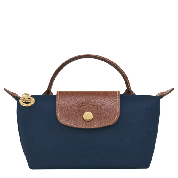 Longchamp Le Pliage Mini Crossbody – Recycled Nylon & Leather Trim