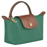 Longchamp Le Pliage Mini Crossbody – Recycled Nylon & Leather Trim - Image 3