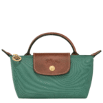 Longchamp Le Pliage Mini Crossbody – Recycled Nylon & Leather Trim