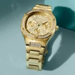 Guess GW0558L2 – Duchess Gold Crystal Watch - Image 9