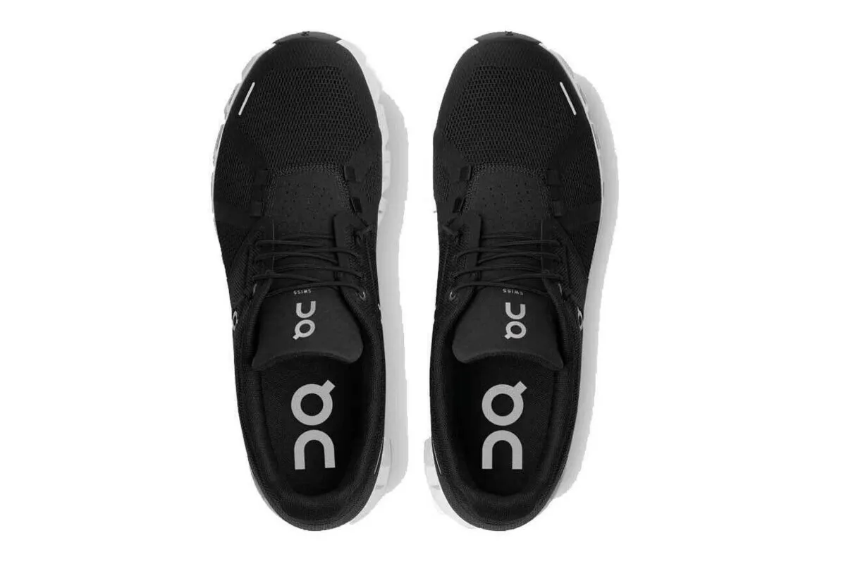 ON Running Cloud 5 Black/White Unisex Athletic Shoes - Image 4