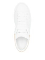 Alexander McQueen Women's Chunky Leather Sneakers with light Gold Glitter Heel - Image 4