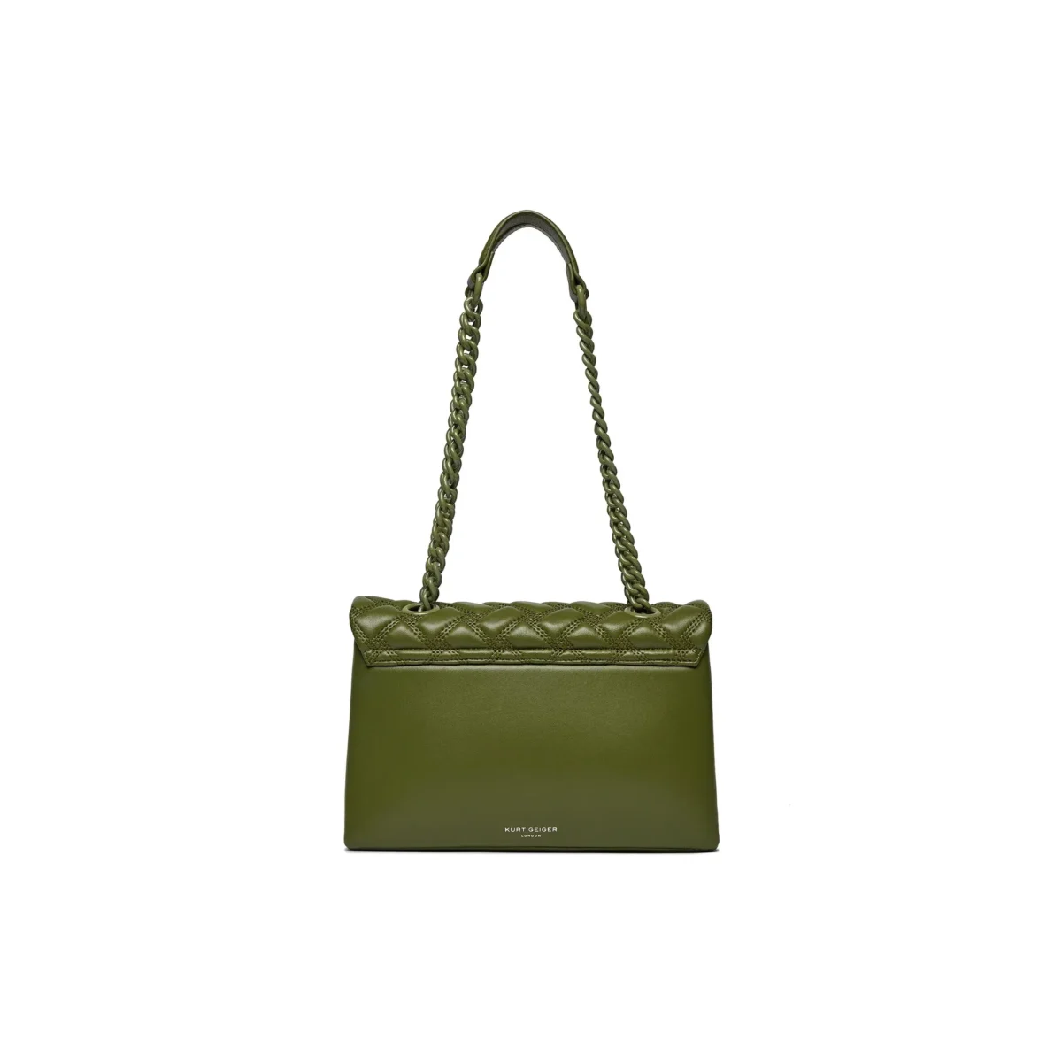 Kurt Geiger Kensington Drench Bag – Green Union Jack Leather - Image 5