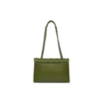 Kurt Geiger Kensington Drench Bag – Green Union Jack Leather - Image 5