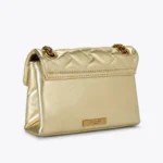 Kurt Geiger Kensington Mini Bag – Metallic Gold Leather - Image 4