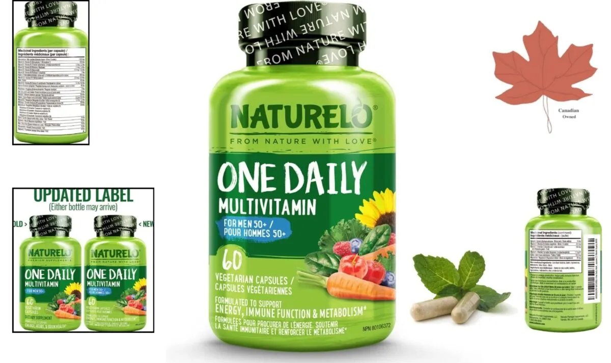 NATURELO One Daily Multivitamin for Men - with Vitamins & Minerals + Organic Whole Foods - Supplement to Boost Energy, General Health - Non-GMO - Image 10